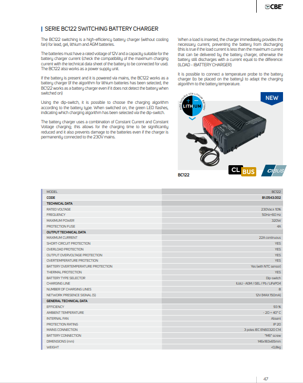BATTERILADDARE 21 A MOD . NE287